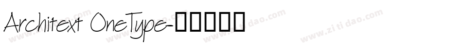Architext OneType字体转换